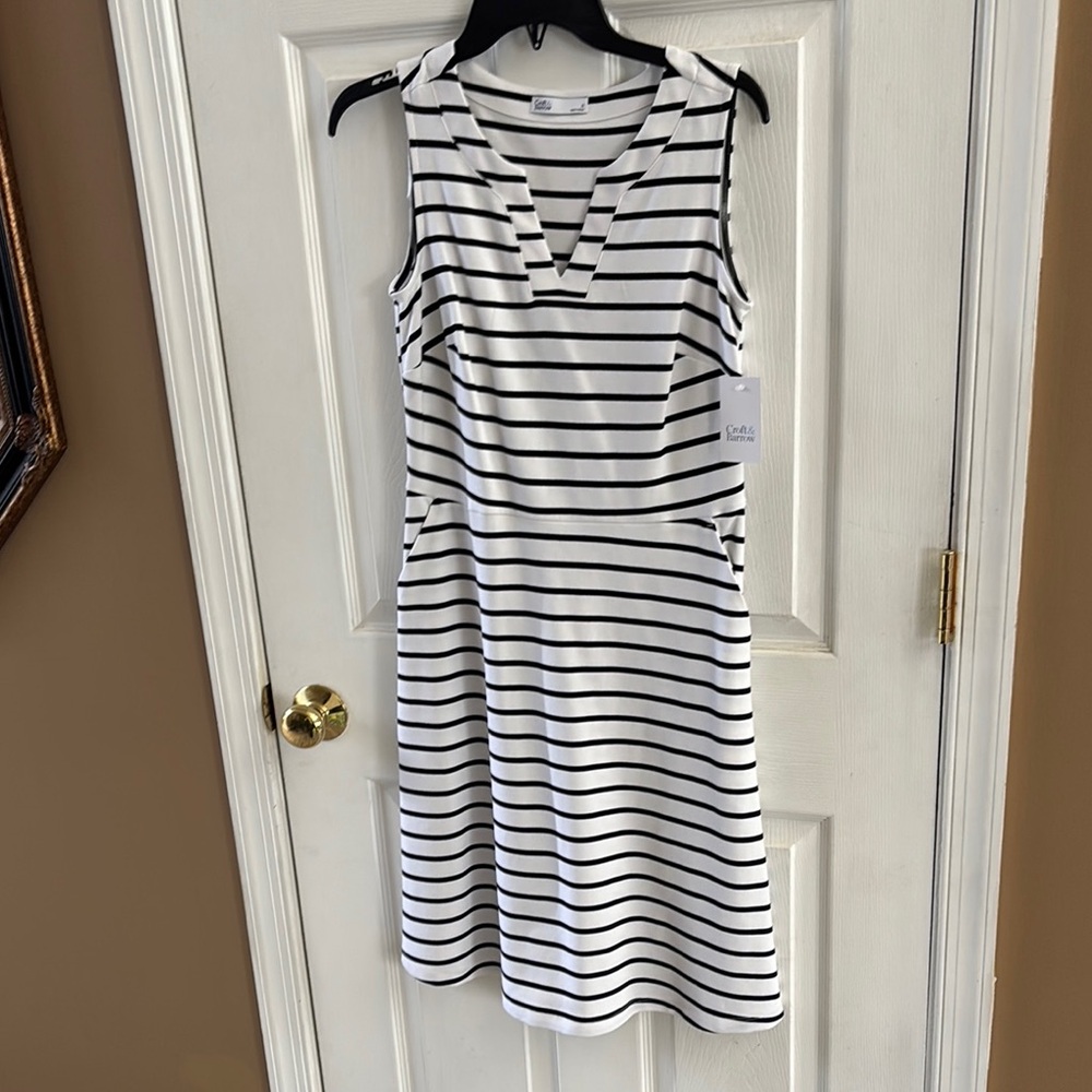 Croft & Barrow Striped Sleeveless Midi Dress new with tags